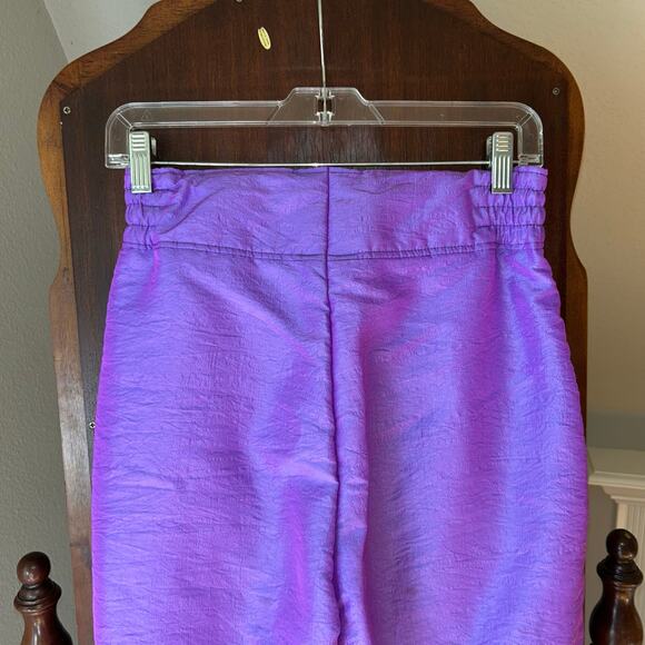 Vintage Nils Women’s high waisted Ski snow pants size 10 small iridescent purple - Picture 6 of 12